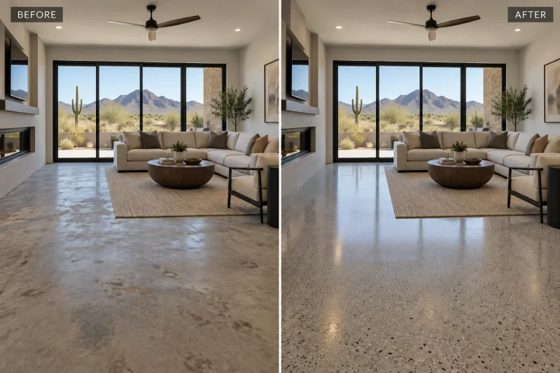 Illustrative transformation concept: Concrete with a new point of view