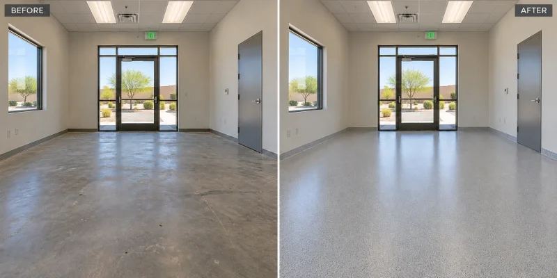 Illustrative transformation concept: Concrete with a new point of view