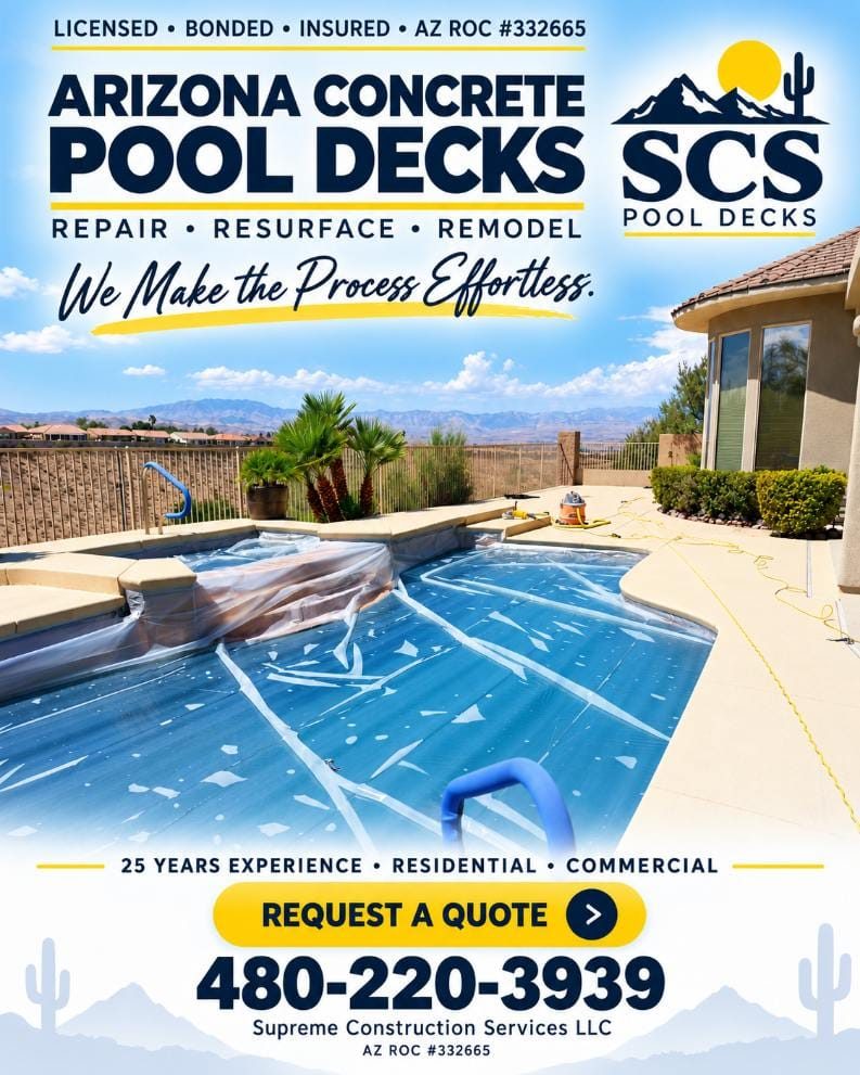SCS Pool Decks project post 1