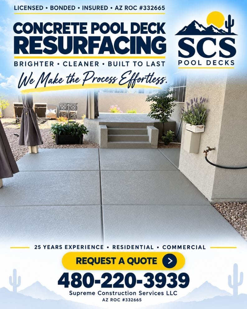 SCS Pool Decks project post 6